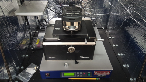 Close-up view of the AFM