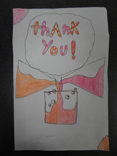 thank you card from students after demonstration