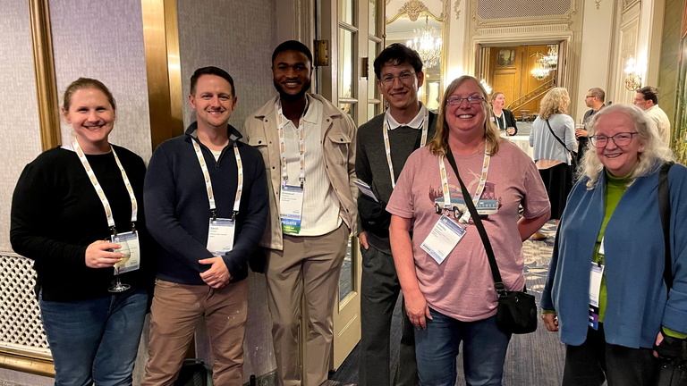 Leddy reunites with former student